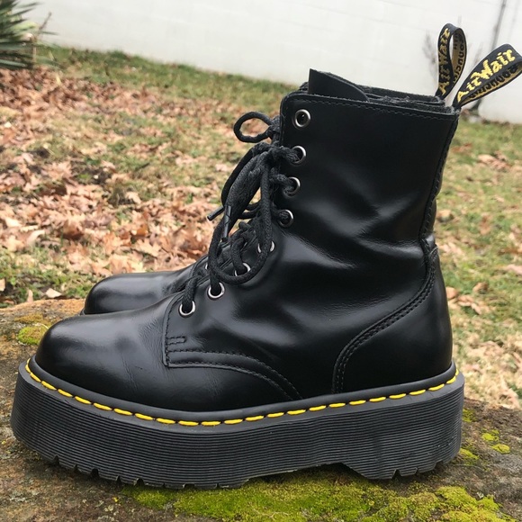 Dr. Martens Shoes - Dr Martens Jadon Polished Smooth leather boots